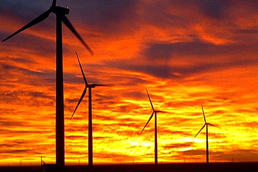 Wind Farm at Dusk