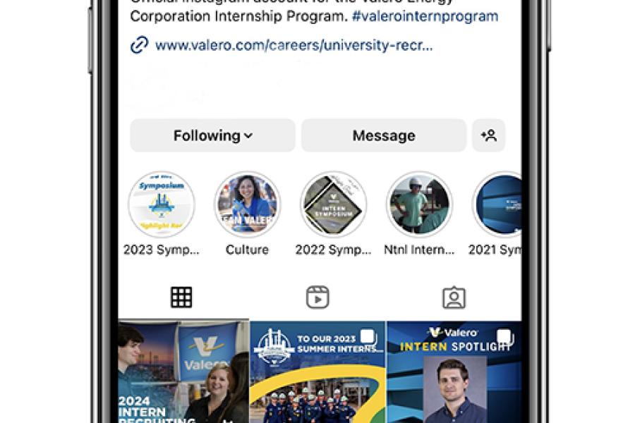 Cellphone with social Media image on it.